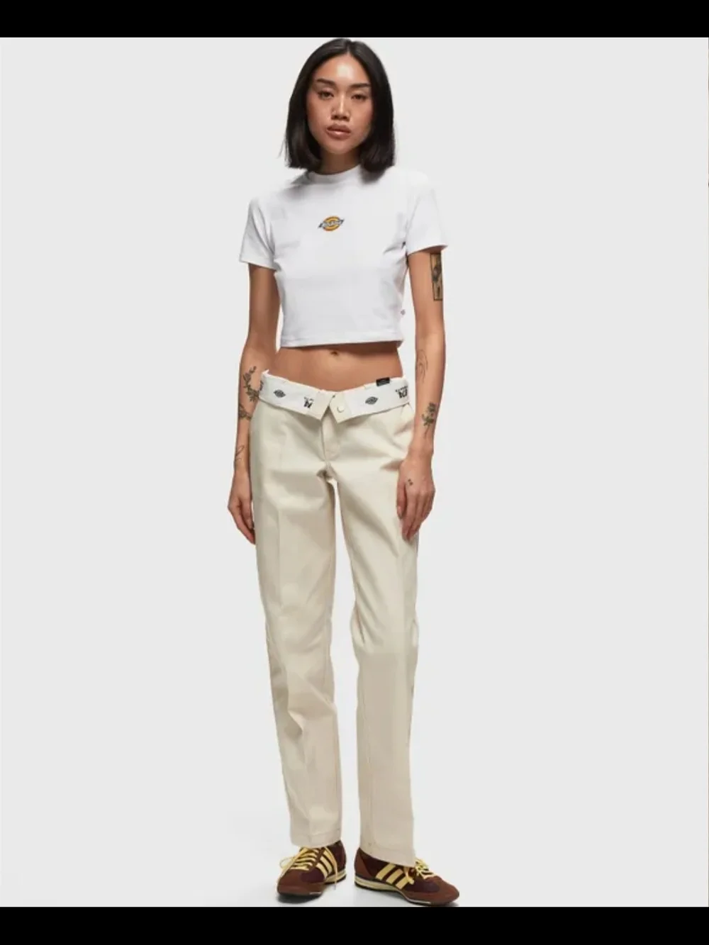 Dickies 874 Straight-Leg Chinos in Cream Size 26 Womens Tan - Picture 6 of 6